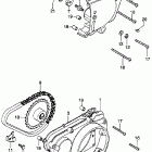 CB360 Left crankcase cover  @ starting chain
