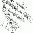 CB200 Transmission @ gearshift drum