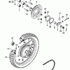 CB360 Заднее колесо