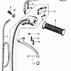 CB450K6 Left handle switch @ left lever @ left cable