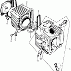 CT90K5 Цилиндр и головка цилиндра