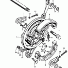 CL450K4 Задний тормоз