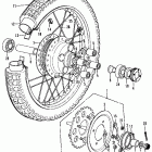 CB350F Заднее колесо
