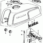 CB350F Топливный бак