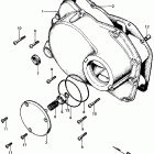 CB450K6 Крышка картера правая