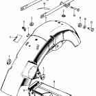 CL450K4 Rear fender @ tool box