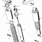 CB450K6 Rear shock absorber k5-k7