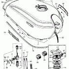 CB450K6 Топливный бак