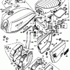 CL200 Cl fuel tank @ seat @ air cleaner