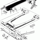 CL350K5 Drive chain @ case @ rear fork
