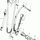 CL100S3 Cam chain tensioner @ oil filter screen