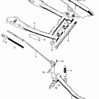 Z50AK4 Chain case @ rear brake  @ swingarm