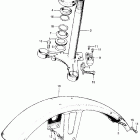 CL100S3 Cl100 steering stem @ front fender (cl100k2.sk2.sk...