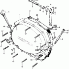 SL125K2 Right crankcase cover  @ clutch lever