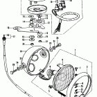 CT70K2 Headlight @ speedometer