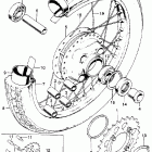 CB175K7 Заднее колесо