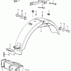 CL350K5 Rear fender @ tool box