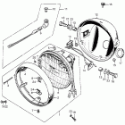 CL350K5 Headlight @ headlight case