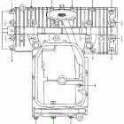 CB500 Lower case (bolt, washer)