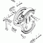 CL350K5 Задний тормоз