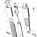 CB500 Задний амортизатор