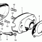 CB175K7 R. cyl. head side cover