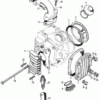 CT70K2 Cylinder head cover  @ inletpipe @ spark plug