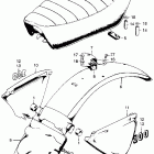 SL100K2 Seat @ rear fender @ side cover