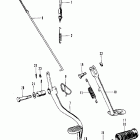 SL70 Rear brake @ side stand