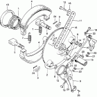 SL350K1 Front brake @ panel