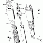CB750K2 Задний амортизатор