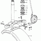 CT70HK1 Steering stem @ front fender @ horn