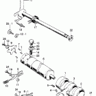 SL350K1 Shift drum @ shift arm