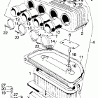 CB750K2 Air cleaner case @ element
