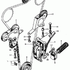 CL450K4 Cam chain @ tensioner  @ guideroller