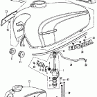 CL350K4 Fuel tank @ fuel valve k4