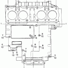 CB750K2 Bolt @ washer (upper crankcase)