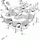 SL350K1 Cylinder head @ spark plug
