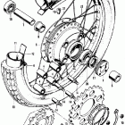 CB350K3 Заднее колесо