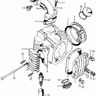 CT70HK1 Cylinder head cover  @ inletpipe @ spark plug