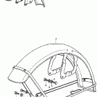 CL350K4 Front fender k4