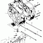CT70HK1 Crankcase @ oil pump
