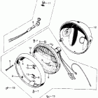 CL175K5 Cl headlight @ headlight case k4-k6