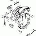 CB350K3 Задний тормоз