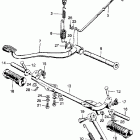 SL125 Step bar @ side stand  @ brakepedal