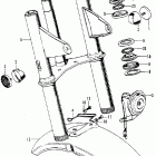 CT70H Front fork @ front fender