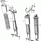 CL450K4 Rear shock absorber k3-k4