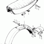 CB100K1 Seat @ rear fender