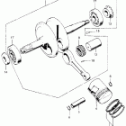 C70M Коленвал и поршни