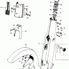 C70M Front fork @ front fender